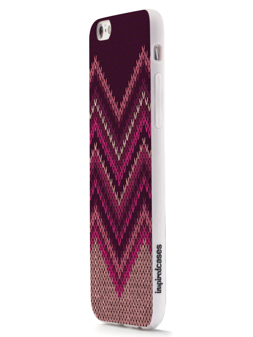 Pink and Purple Sweater Texture - White Case