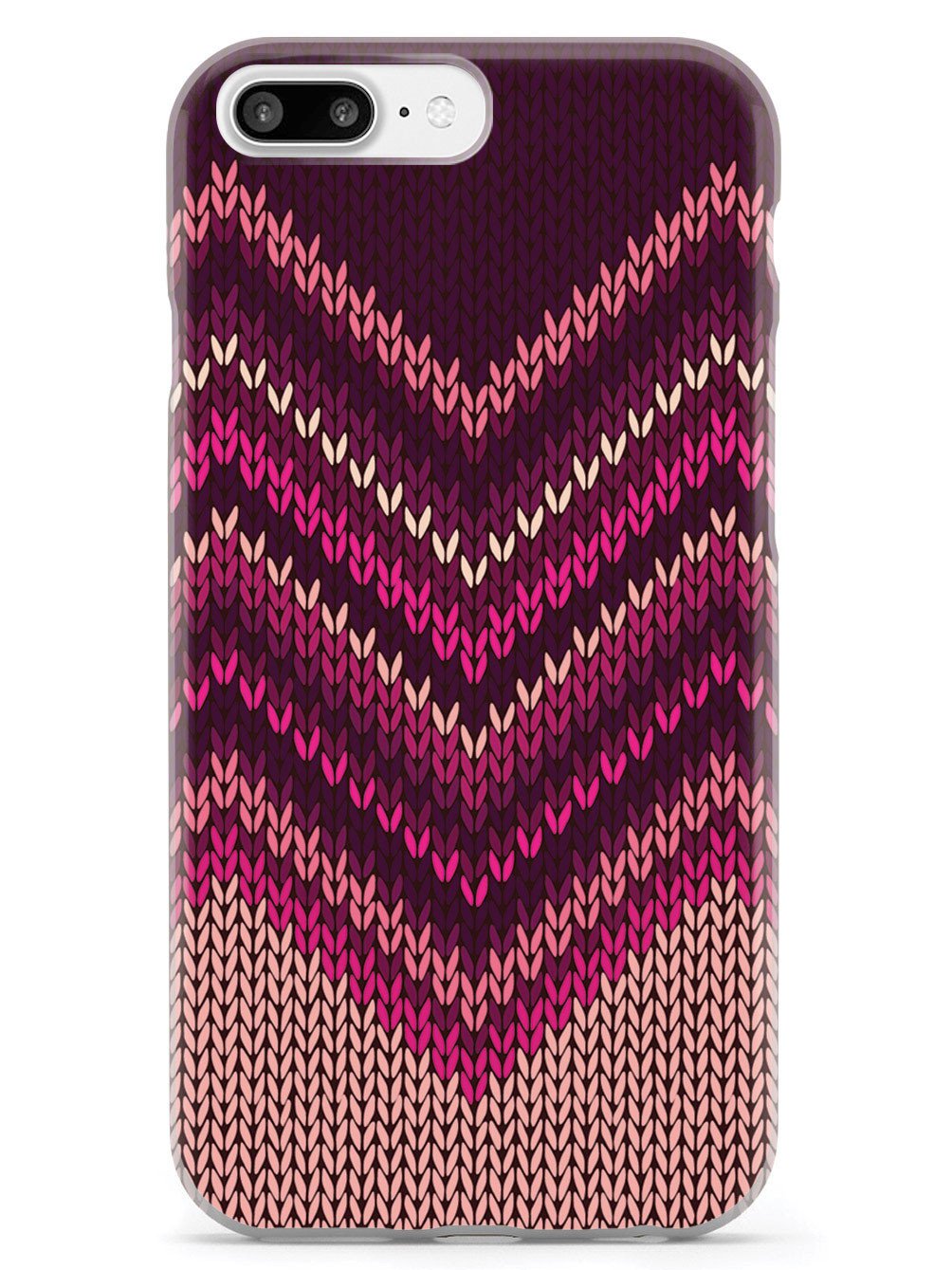 Pink and Purple Sweater Texture - White Case