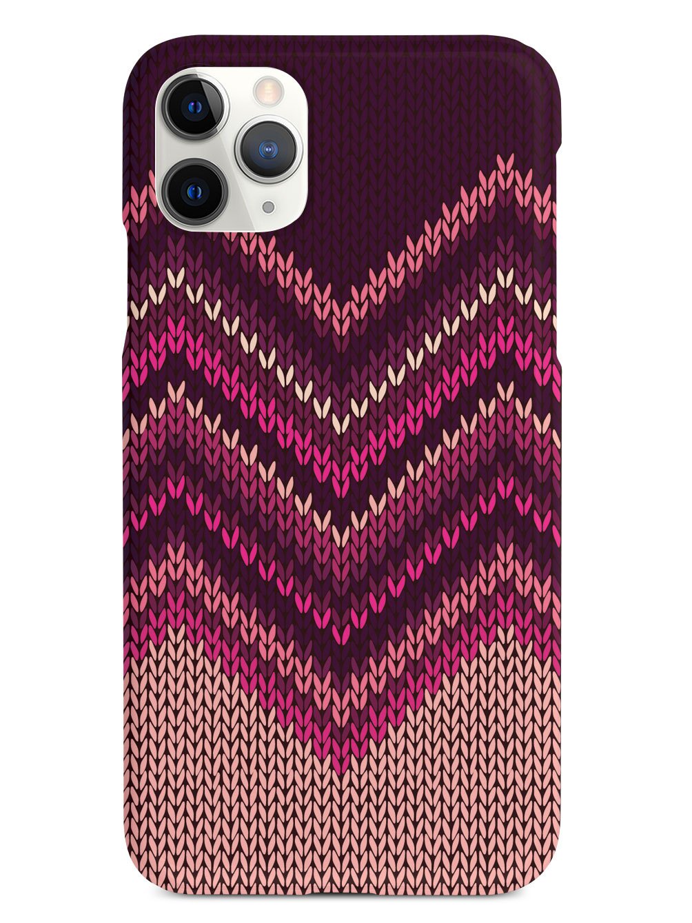 Pink and Purple Sweater Texture - White Case