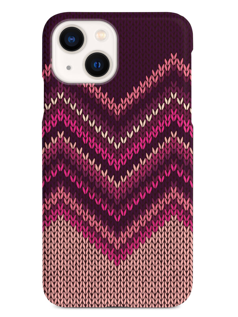 Pink and Purple Sweater Texture - White Case