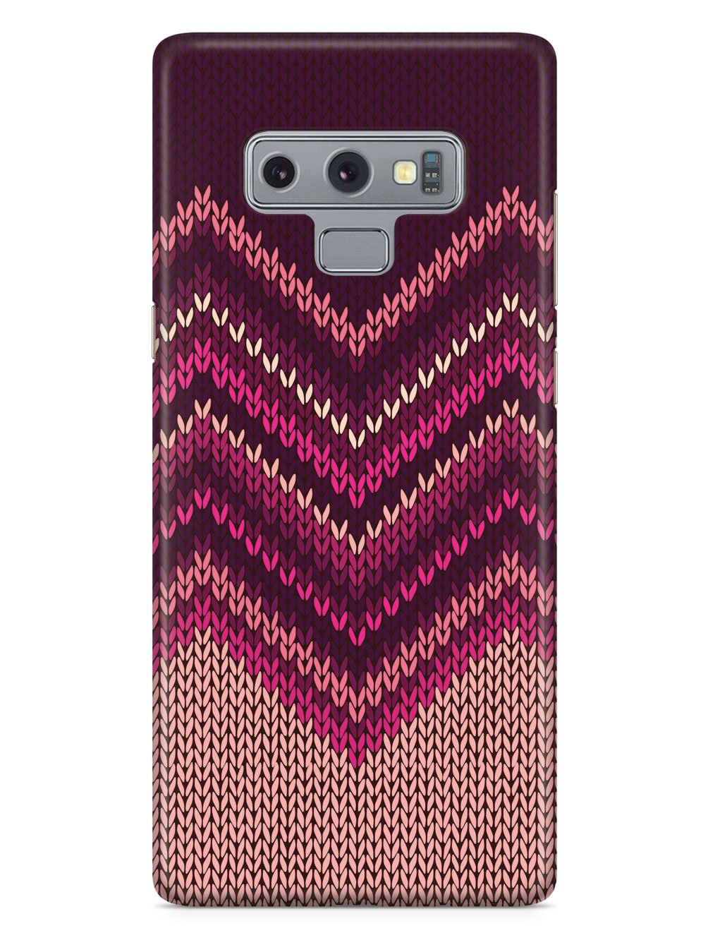 Pink and Purple Sweater Texture - Black Case