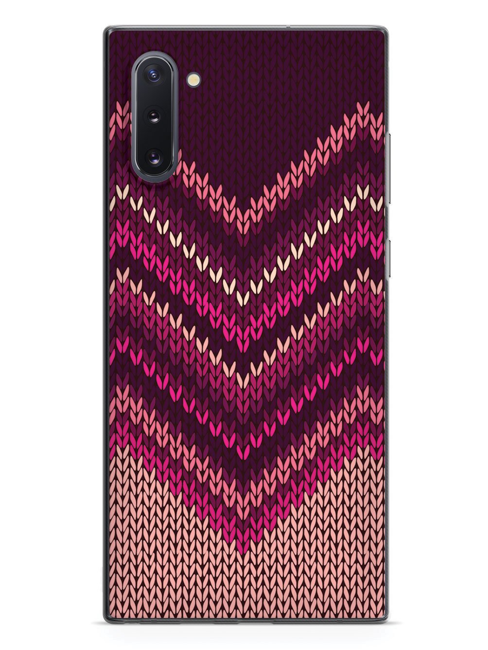 Pink and Purple Sweater Texture - Black Case