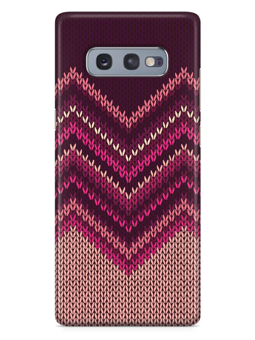 Pink and Purple Sweater Texture - Black Case