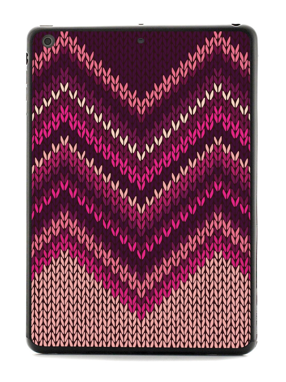 Pink and Purple Sweater Texture - Black Case