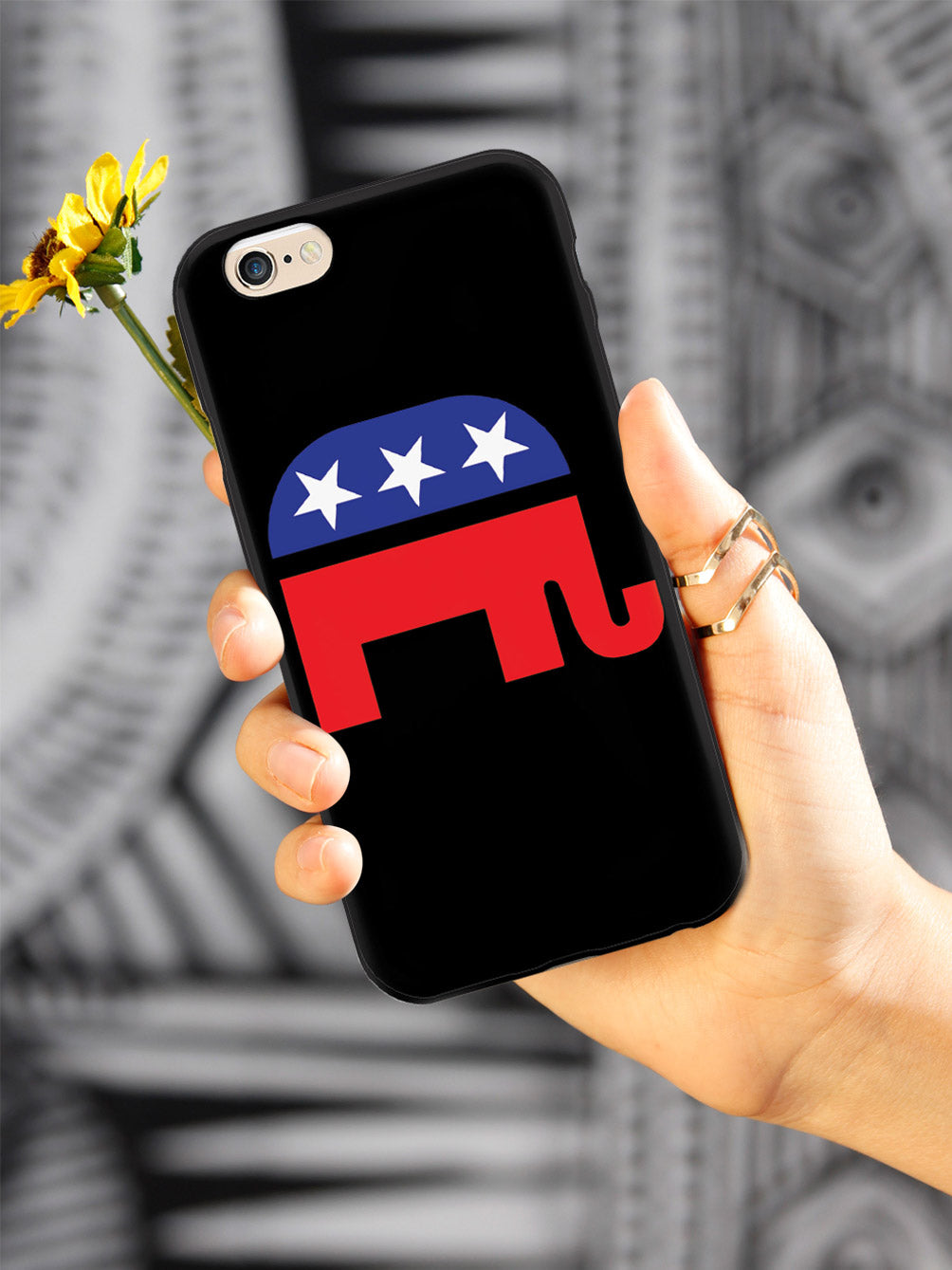 Republican Elephant Logo - Black Case