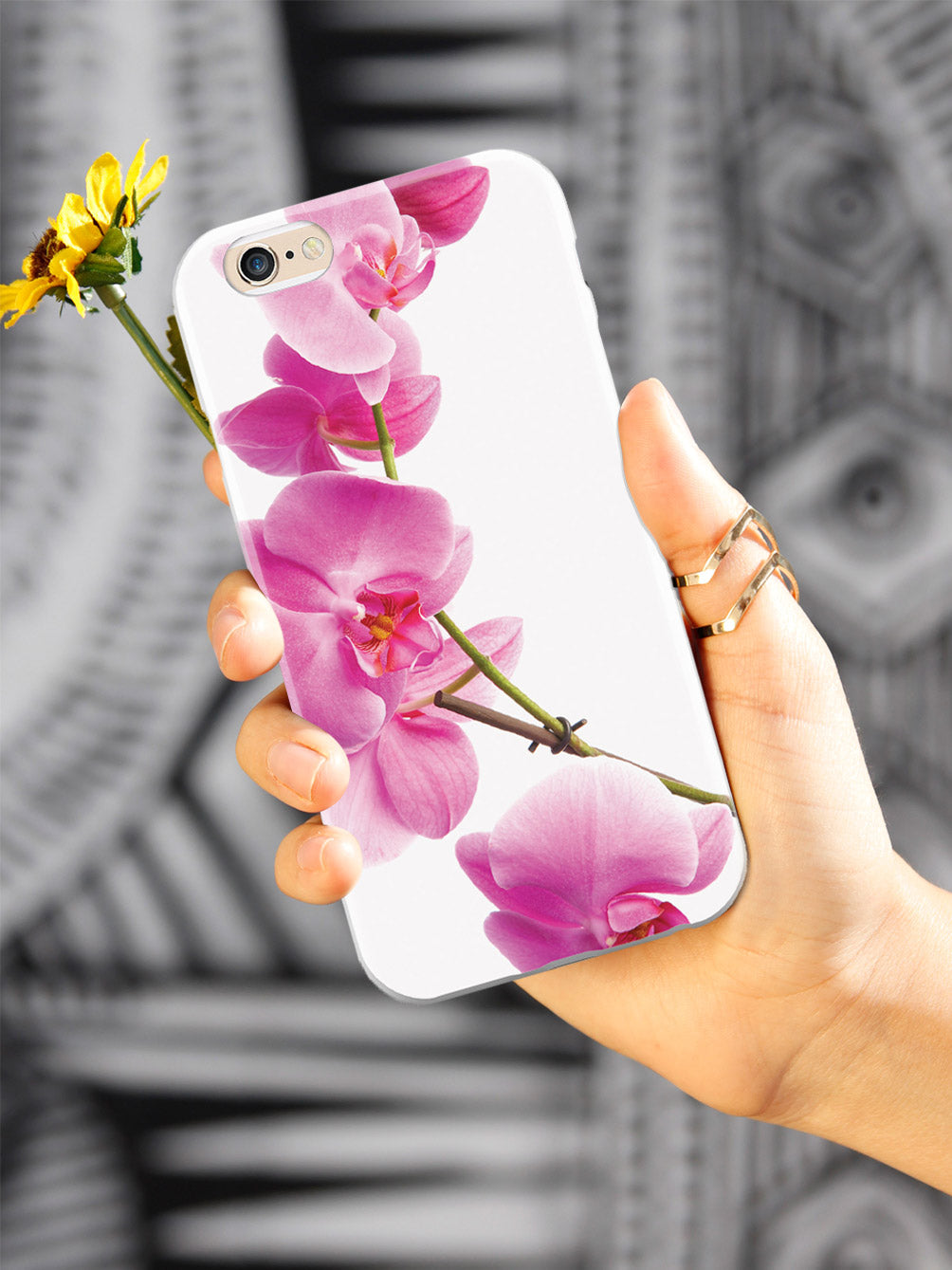Pink Orchid - White Case