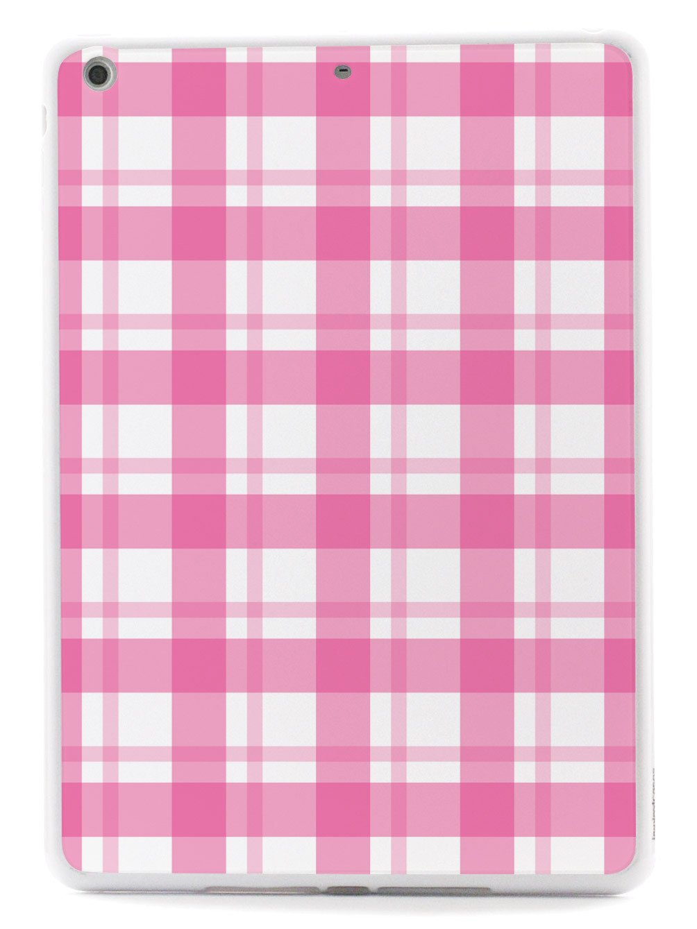 Pink and White Plaid - White Case