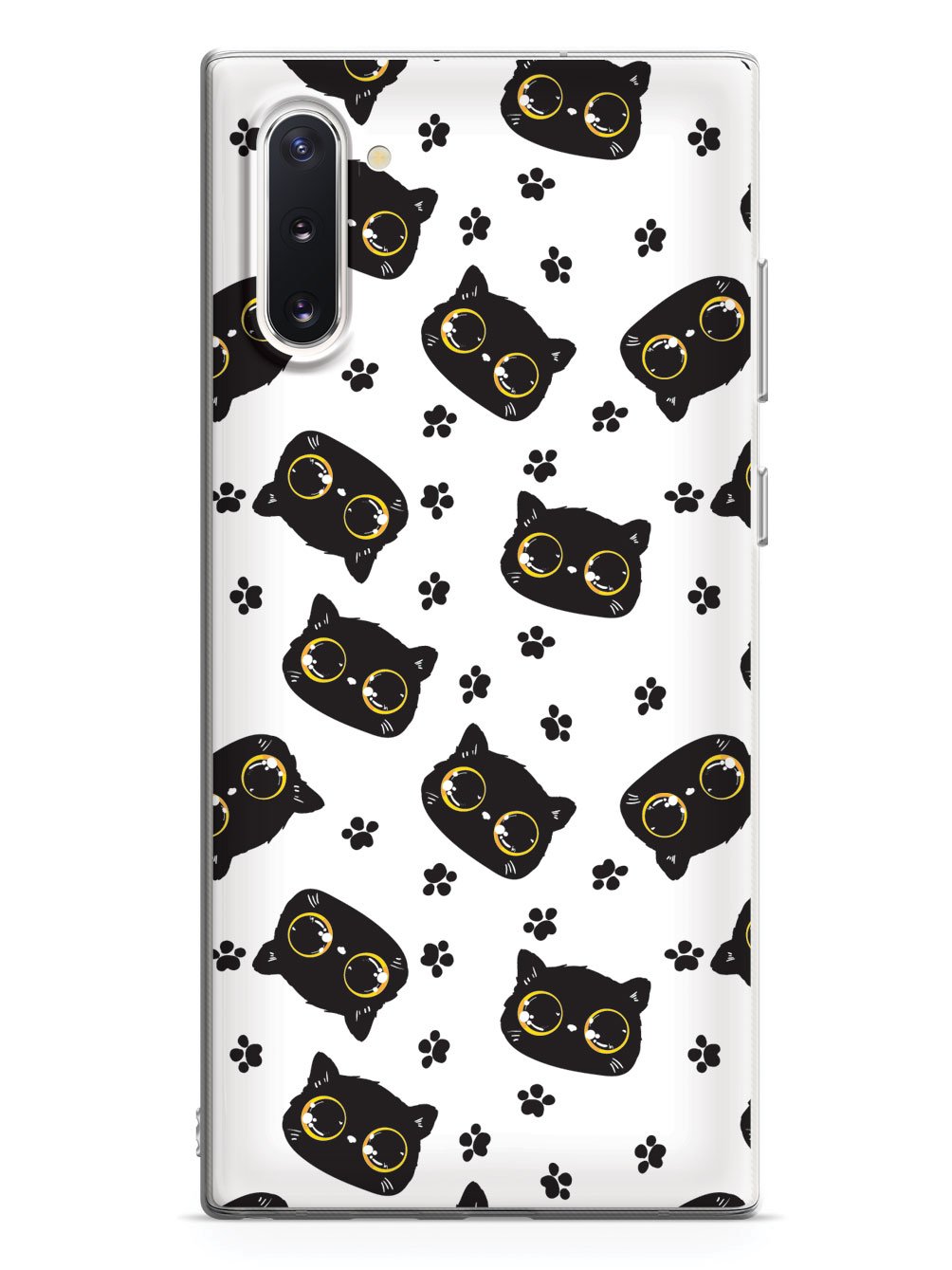 Bright Eyed Kitten Pattern - Yellow Case