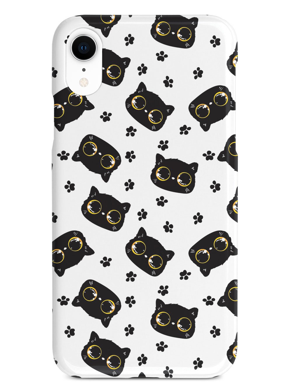 Bright Eyed Kitten Pattern - Yellow Case