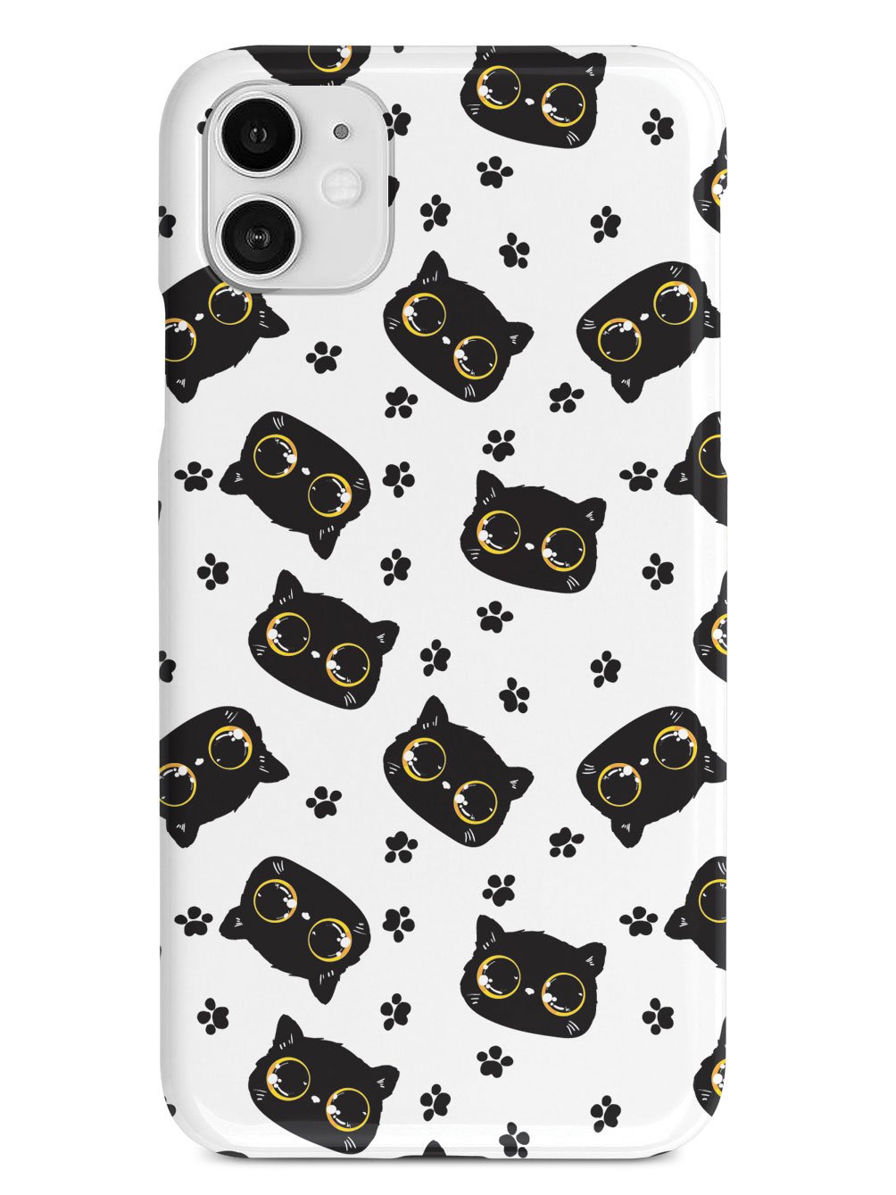 Bright Eyed Kitten Pattern - Yellow Case