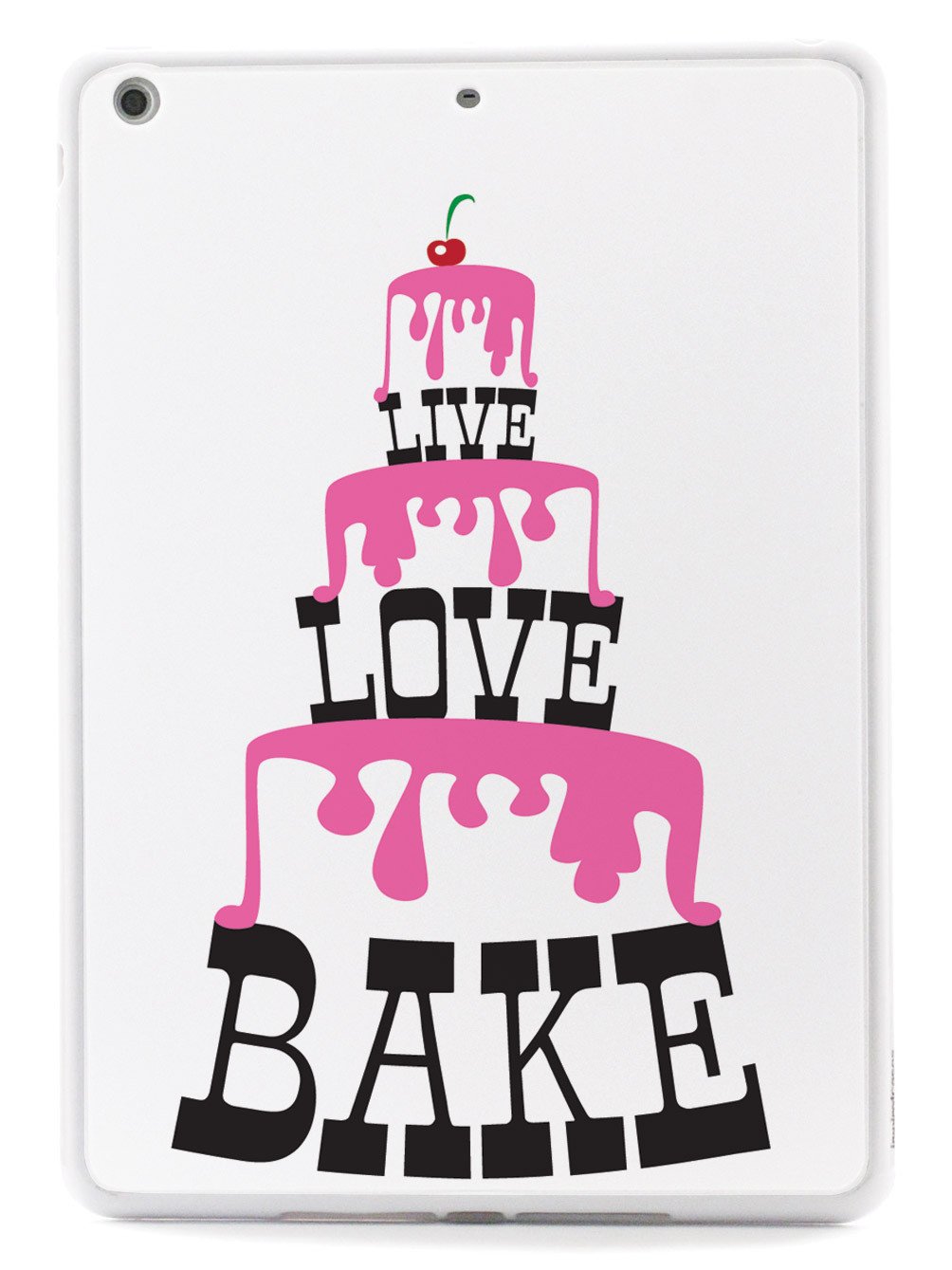 Live Love Bake - Pink Cake Tower - White Case