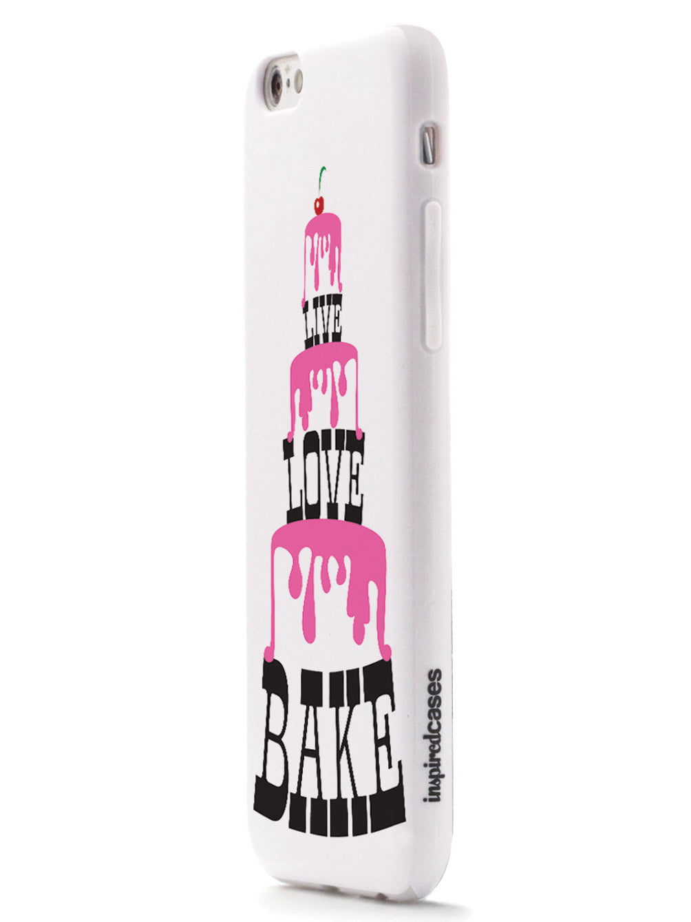 Live Love Bake - Pink Cake Tower - White Case