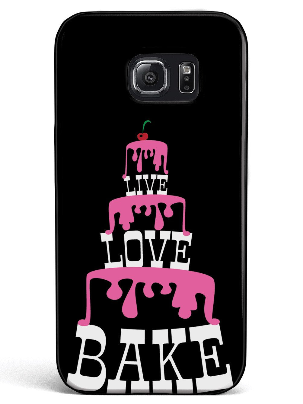 Live Love Bake - Pink Cake Tower - Black Case