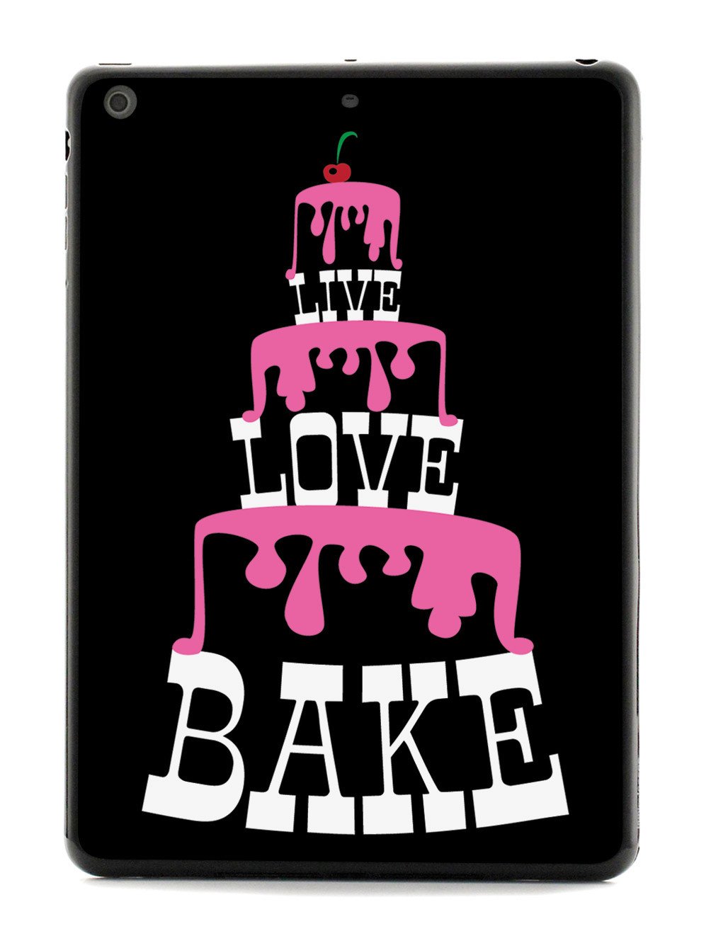 Live Love Bake - Pink Cake Tower - Black Case