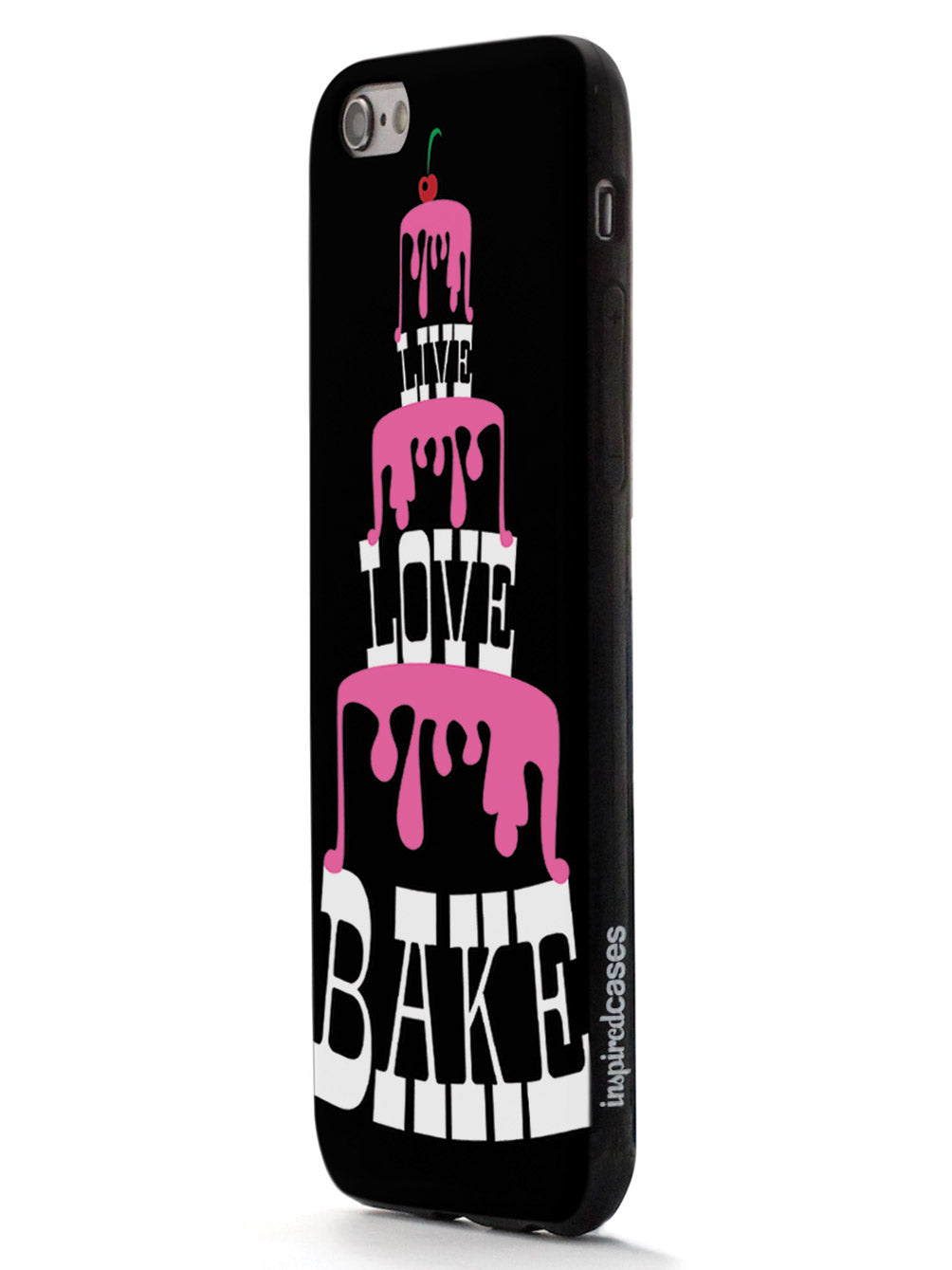 Live Love Bake - Pink Cake Tower - Black Case