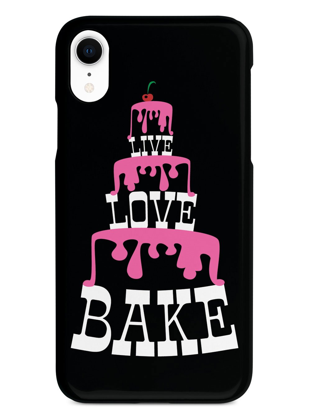 Live Love Bake - Pink Cake Tower - Black Case