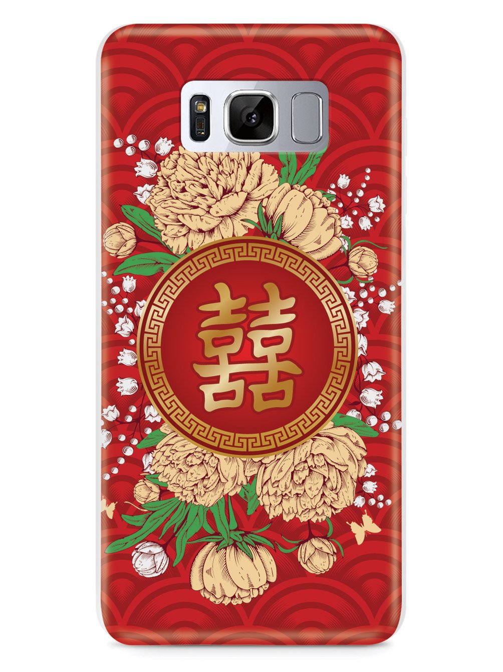 Chinese New Year - Floral Red Envelope - White Case