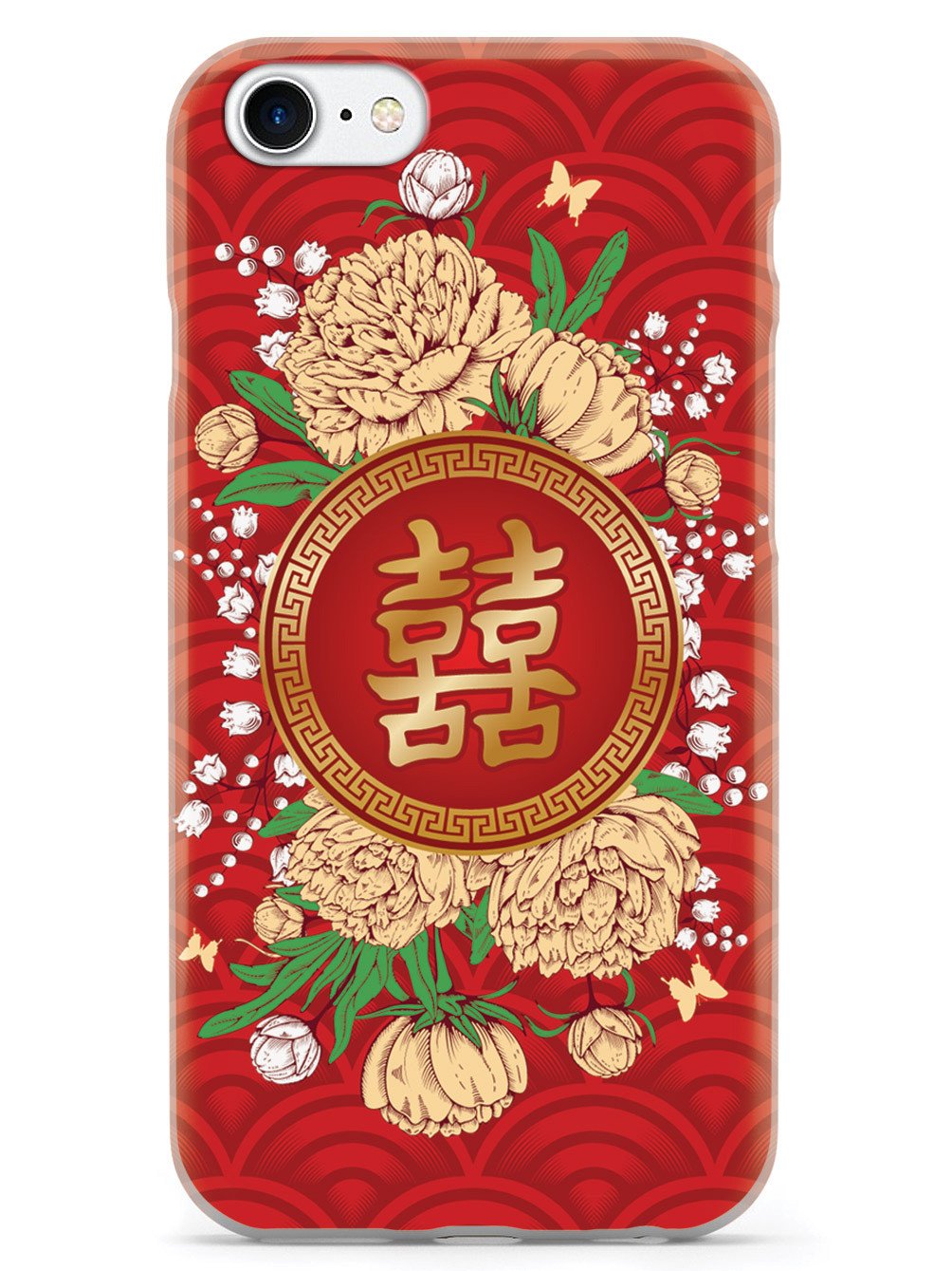 Chinese New Year - Floral Red Envelope - White Case