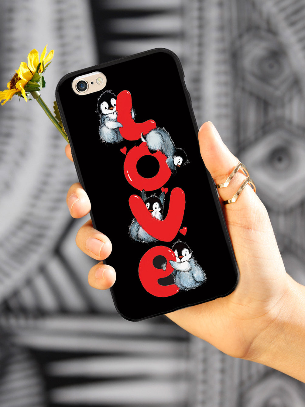 Penguin LOVE - Black Case