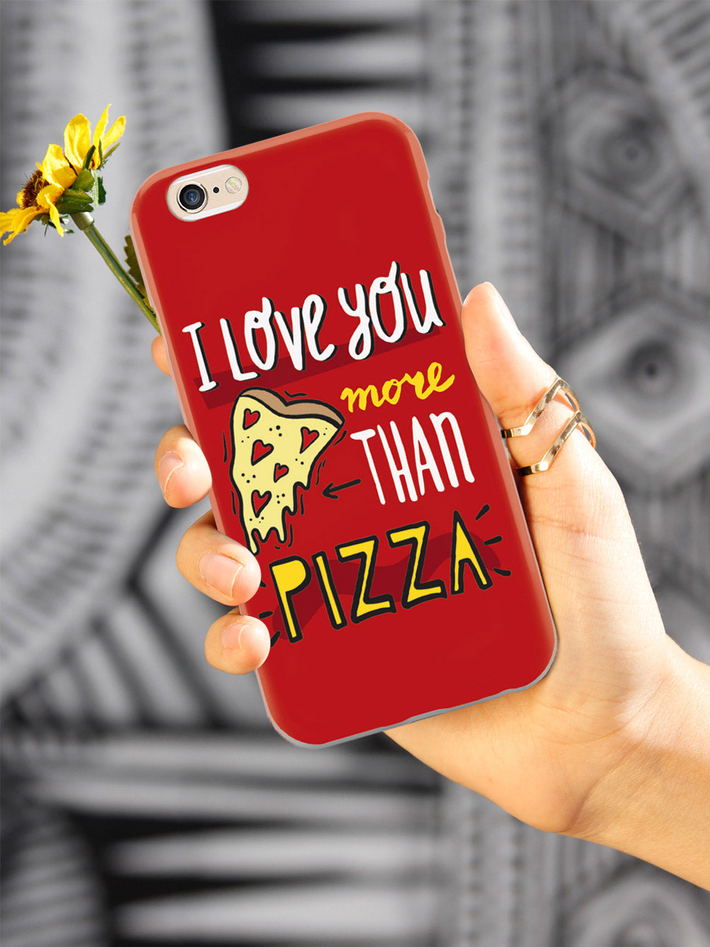 I Love You More Than Pizza - White Case