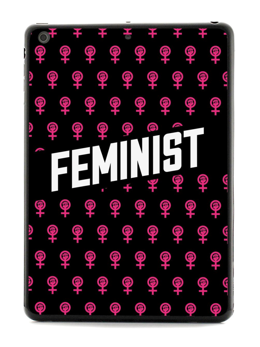 Pink Feminist Pattern - Black Case