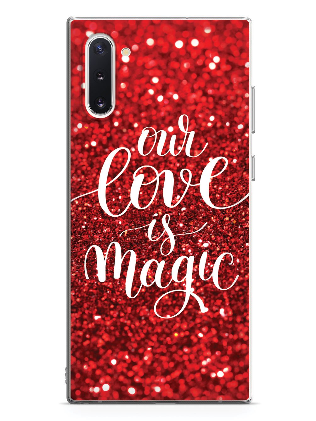 Our Love is Magic - Red Glitter Case