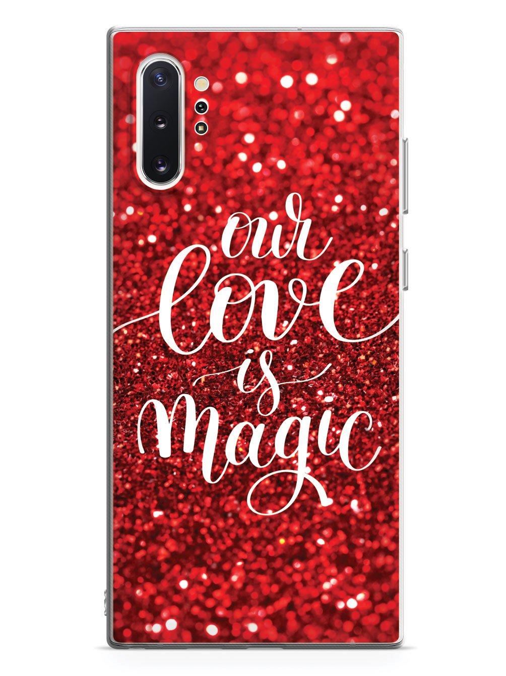 Our Love is Magic - Red Glitter Case