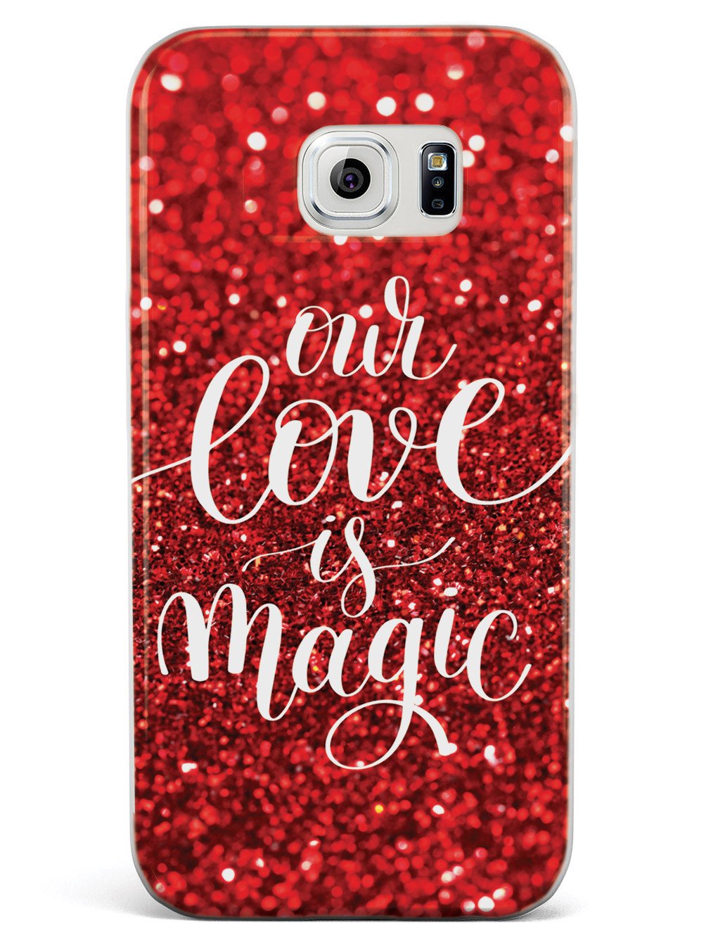Our Love is Magic - Red Glitter Case