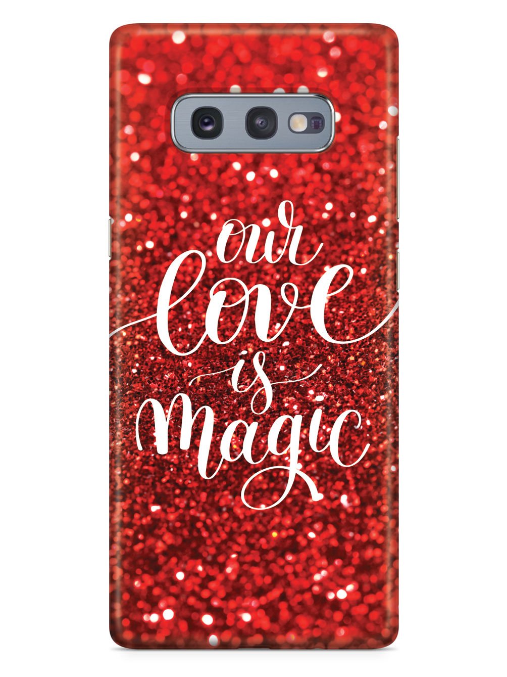 Our Love is Magic - Red Glitter Case