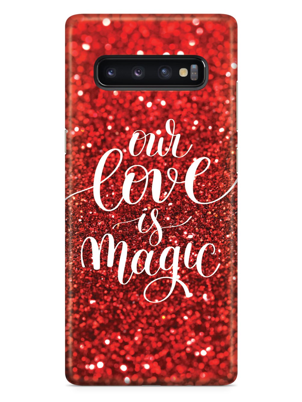 Our Love is Magic - Red Glitter Case