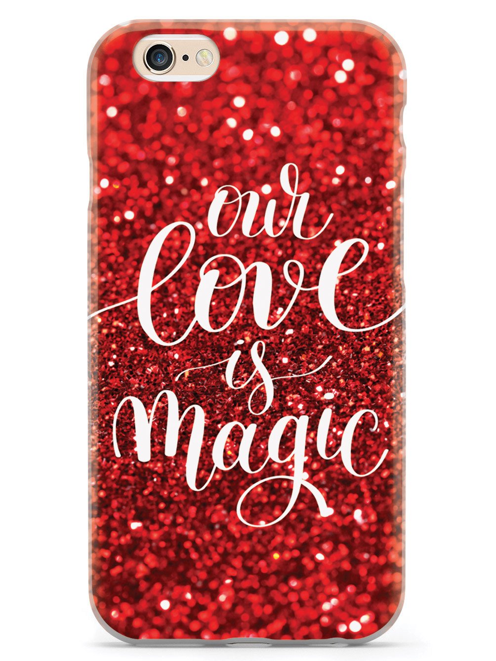 Our Love is Magic - Red Glitter Case