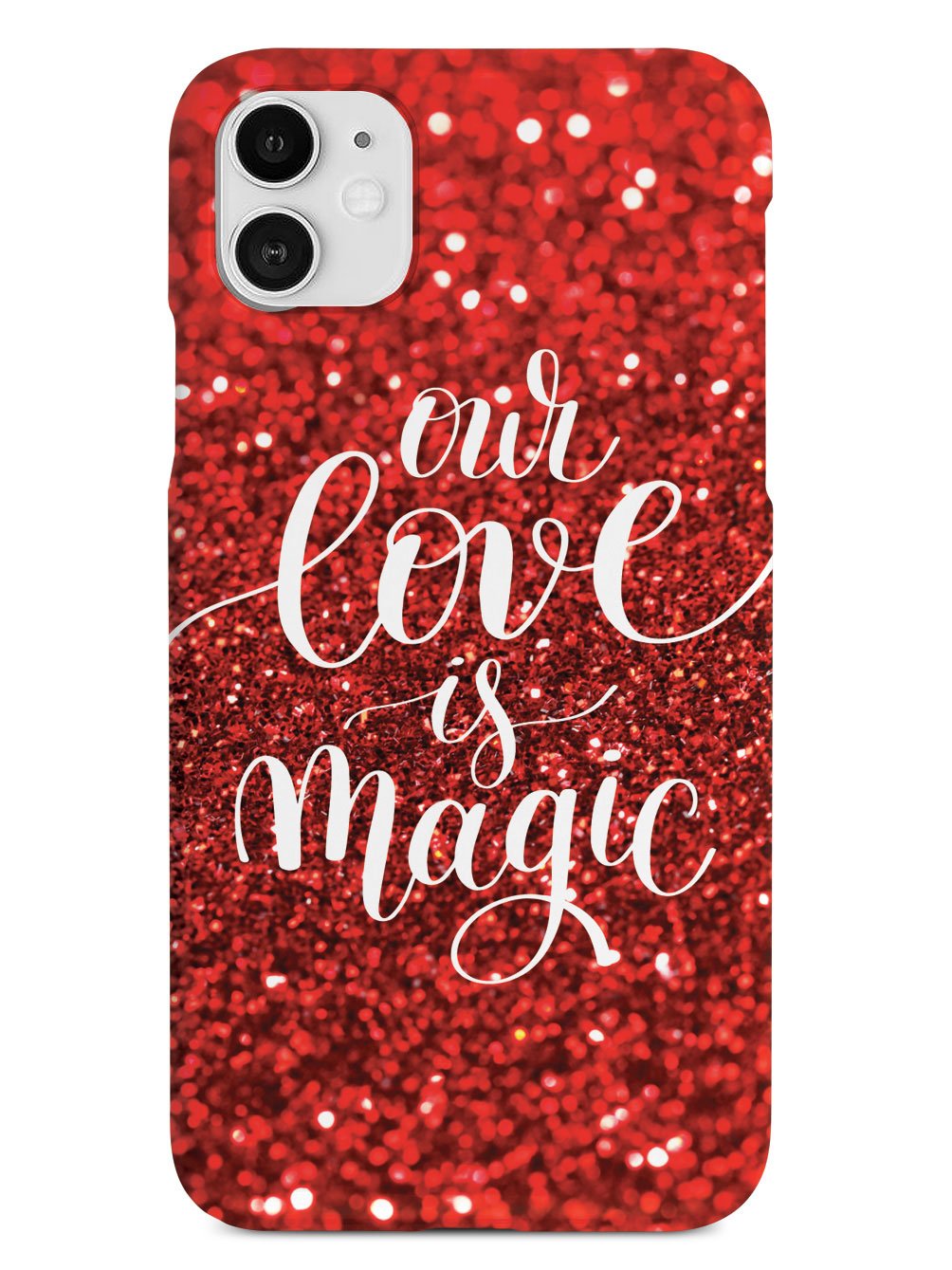 Our Love is Magic - Red Glitter Case