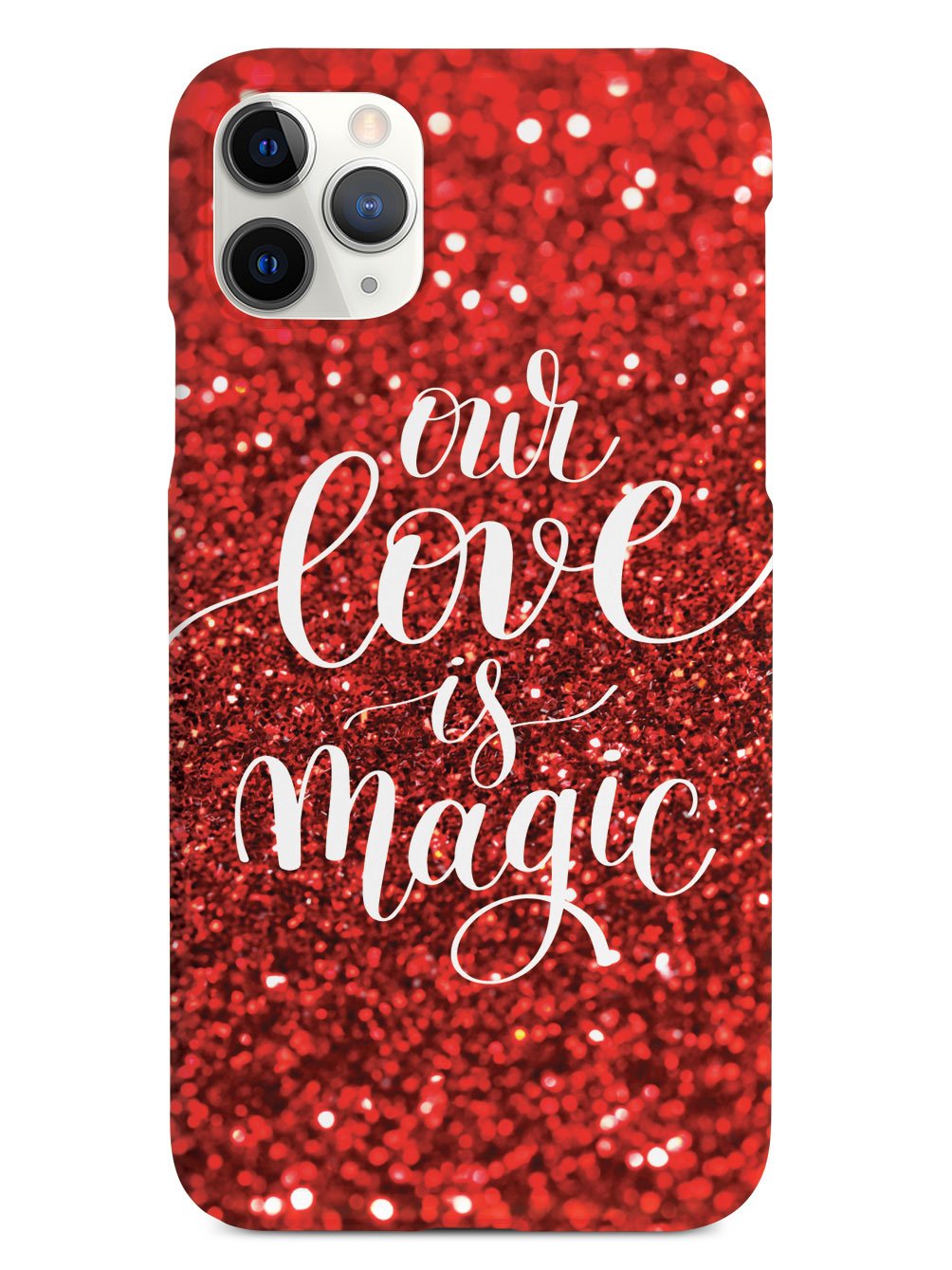 Our Love is Magic - Red Glitter Case