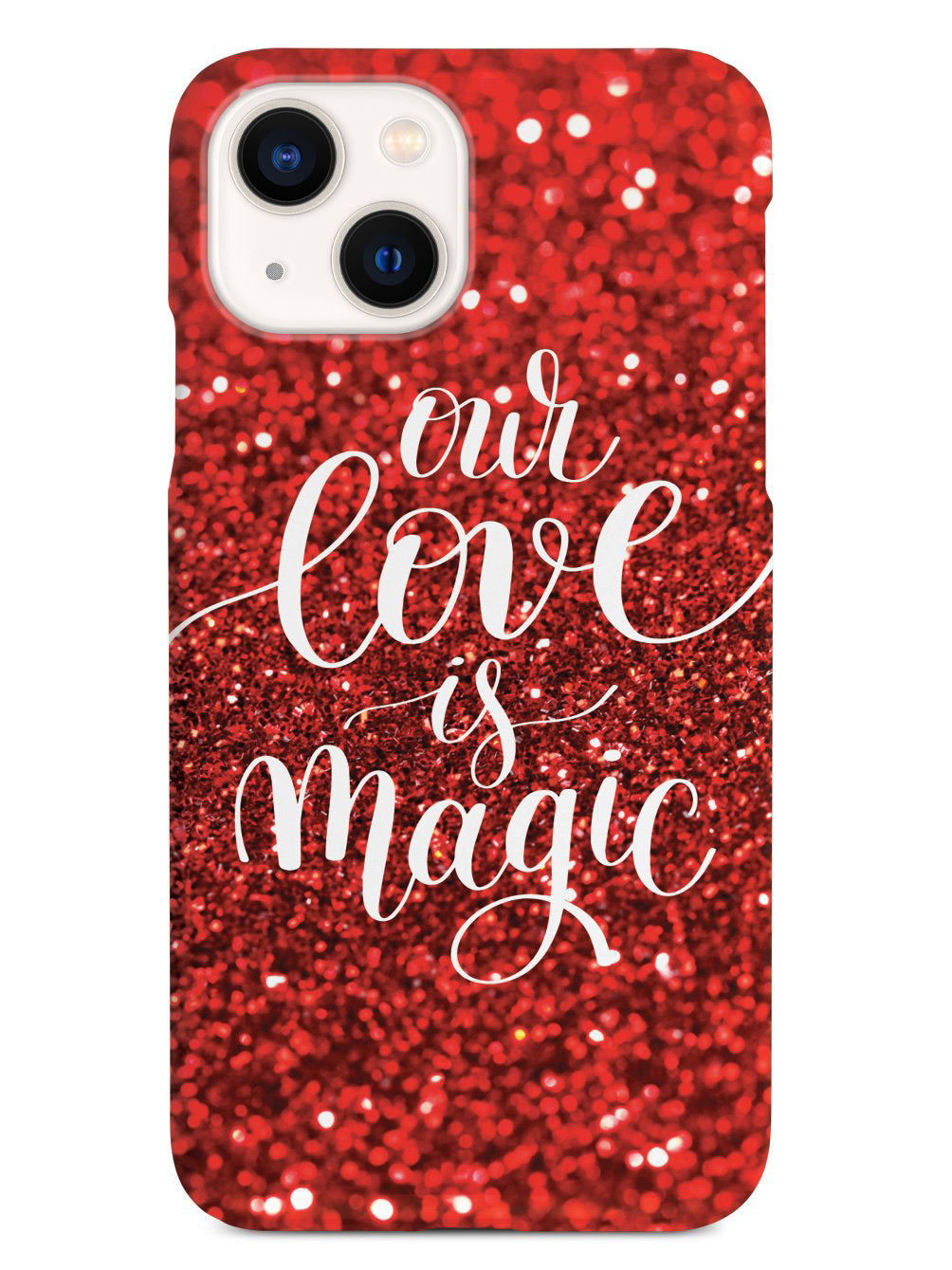 Our Love is Magic - Red Glitter Case