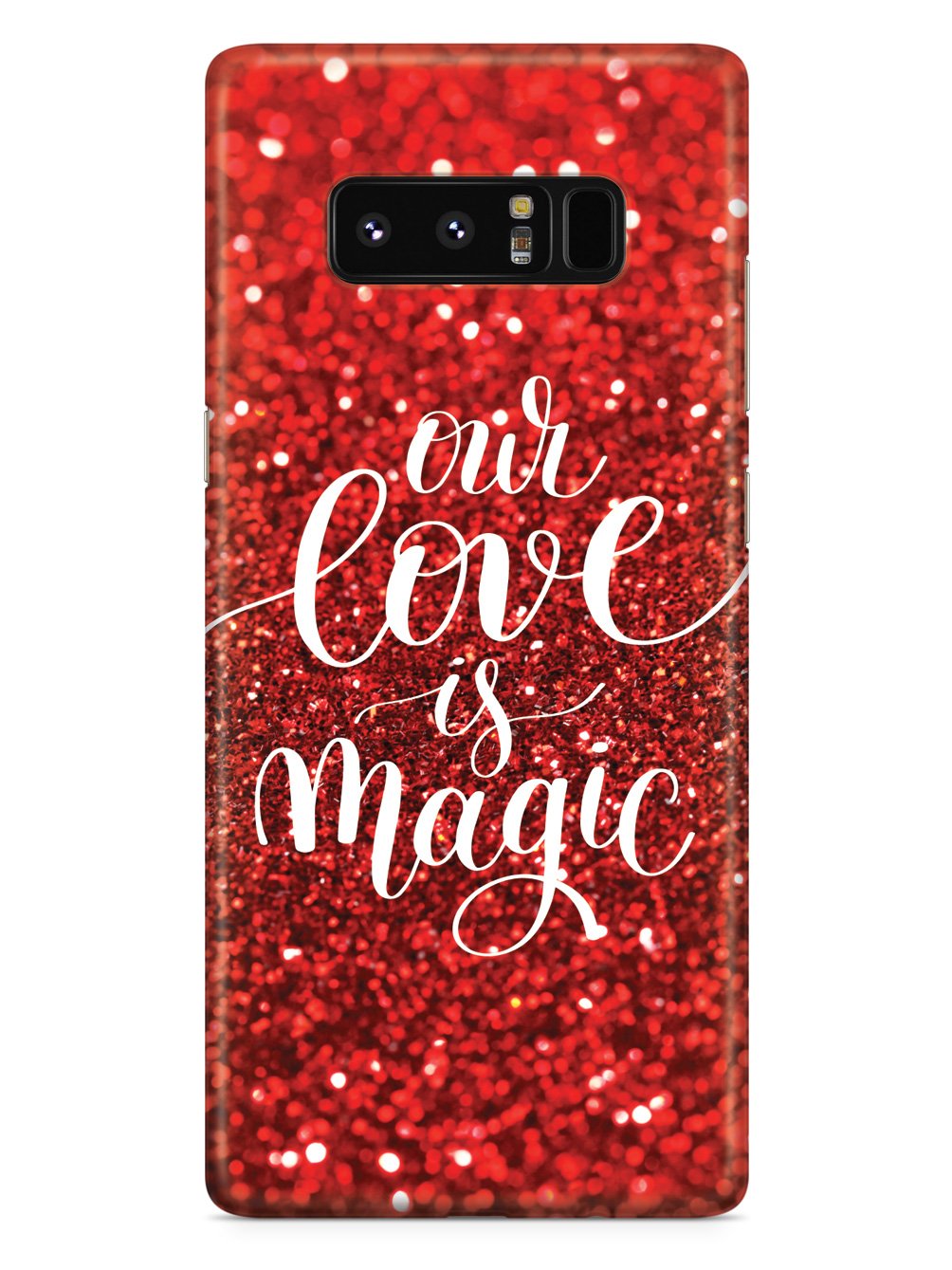 Our Love is Magic - Red Glitter Case