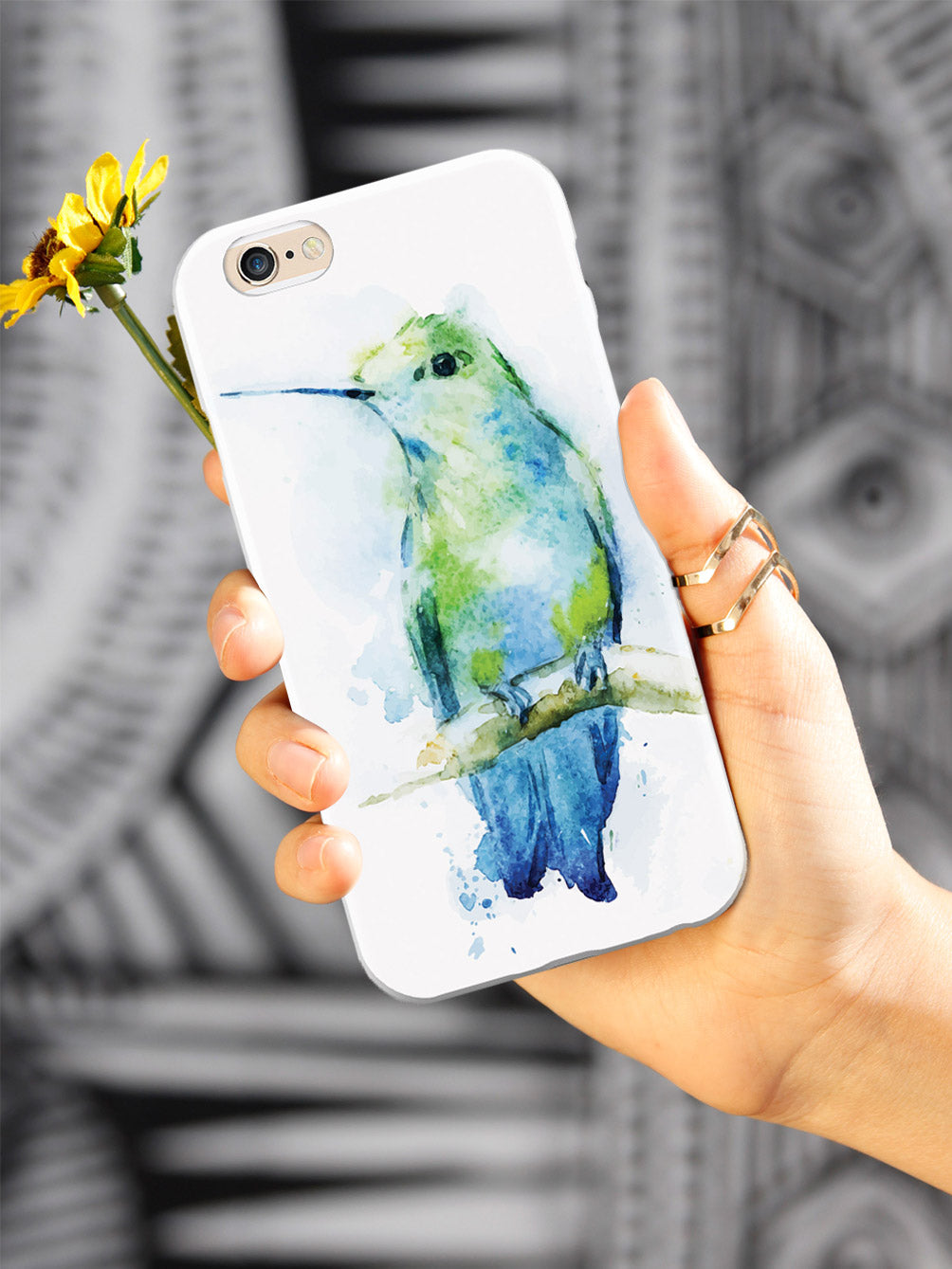 Watercolor Colibri Hummingbird Case
