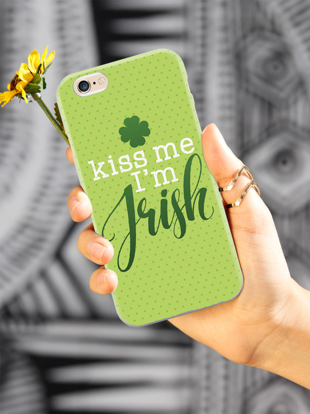 Kiss Me, I'm Irish - Polka Dots Case
