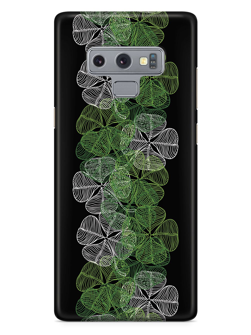 Four-Leaf Clover Lineart - Black Case