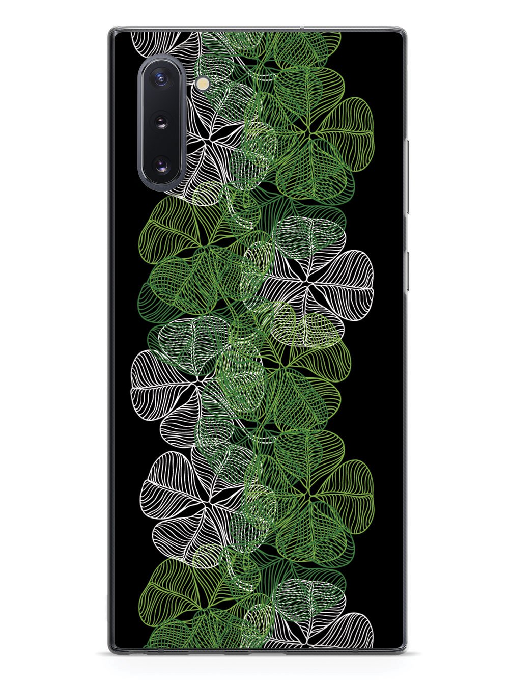 Four-Leaf Clover Lineart - Black Case