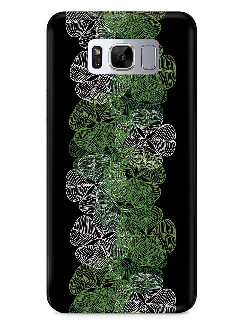 Four-Leaf Clover Lineart - Black Case
