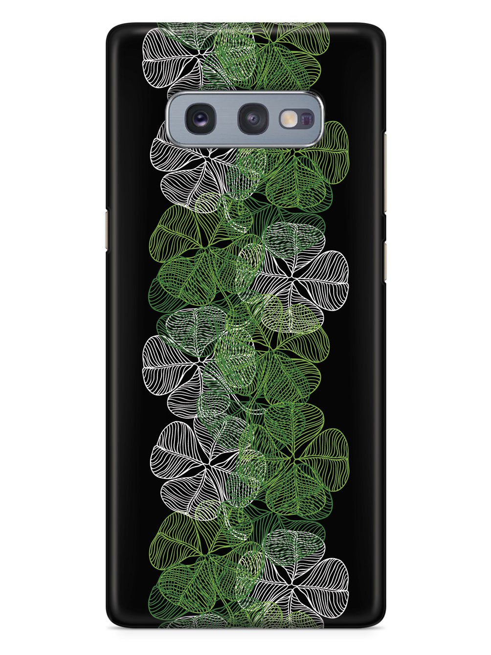 Four-Leaf Clover Lineart - Black Case