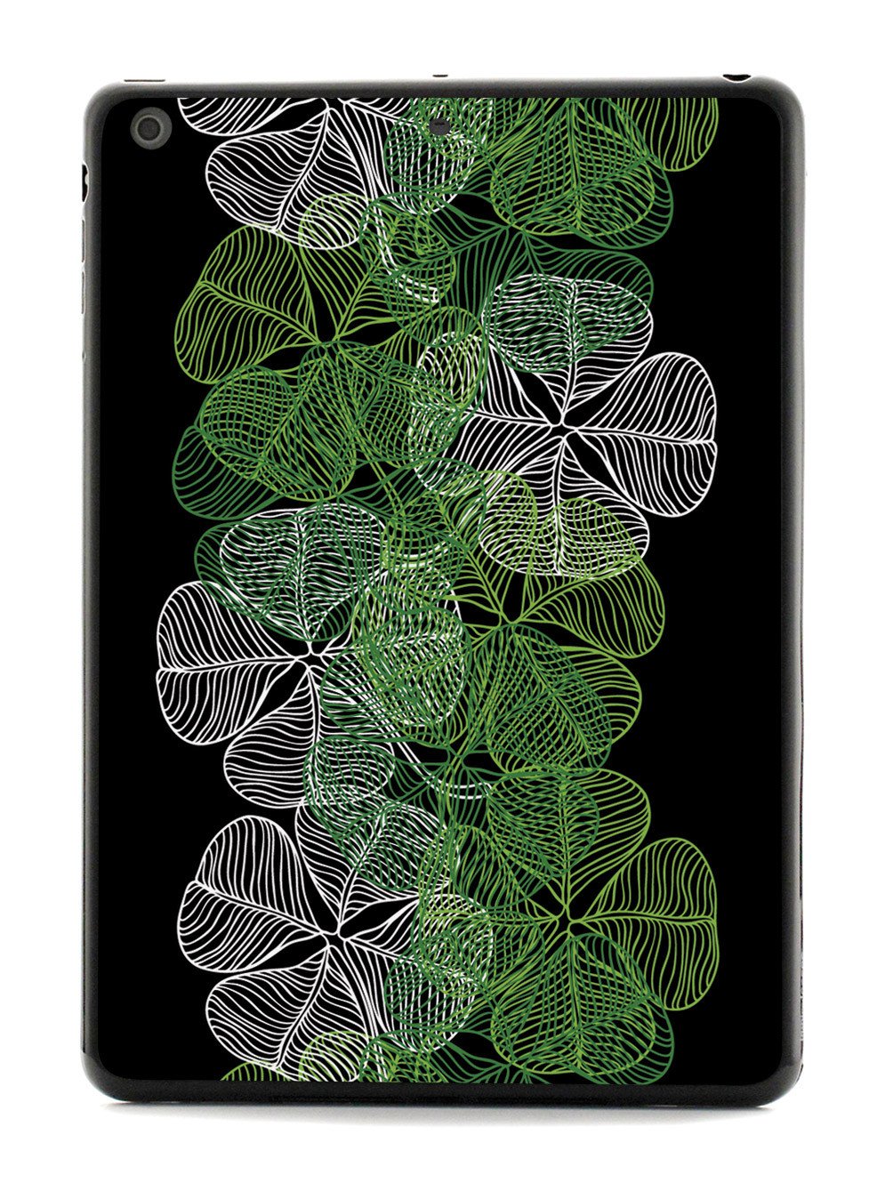 Four-Leaf Clover Lineart - Black Case