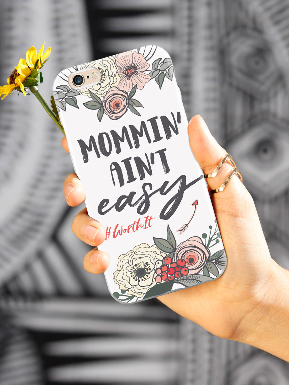 Mommin' Ain't Easy- White Case