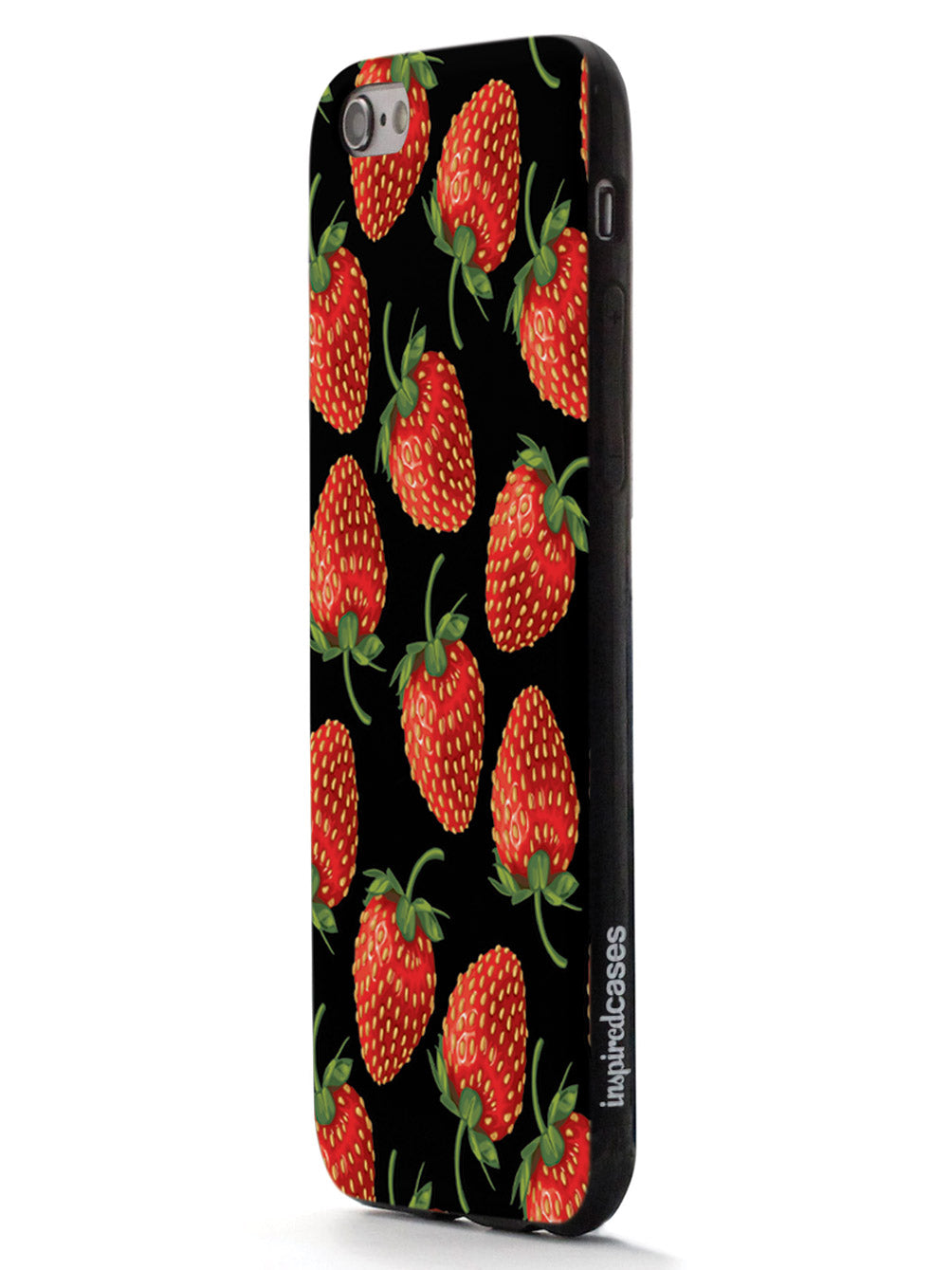 Strawberry Pattern - Black Case