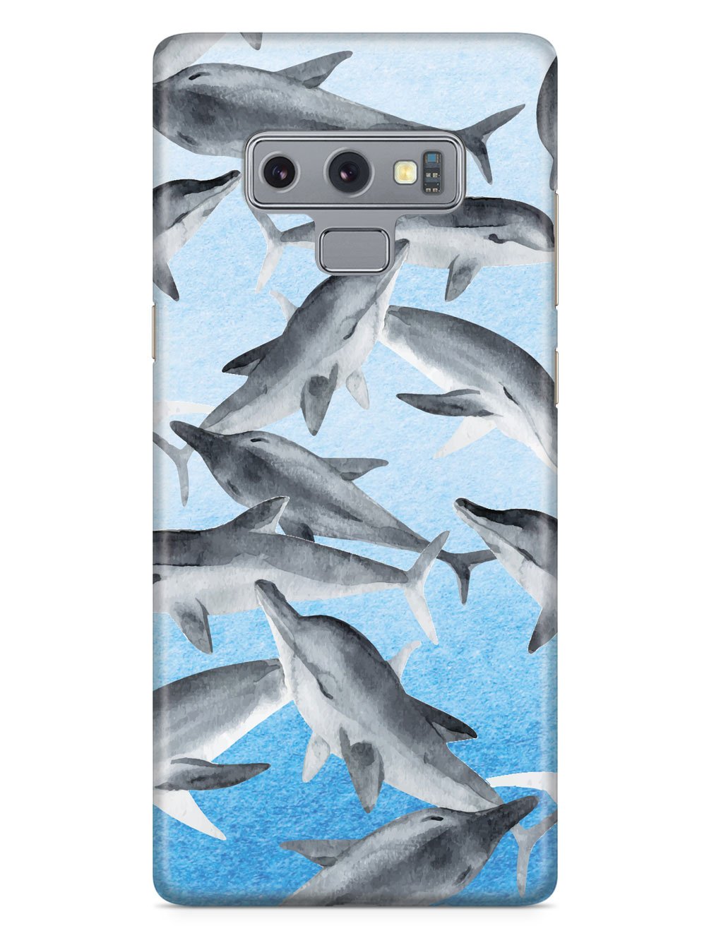 Watercolor Dolphins - White Case