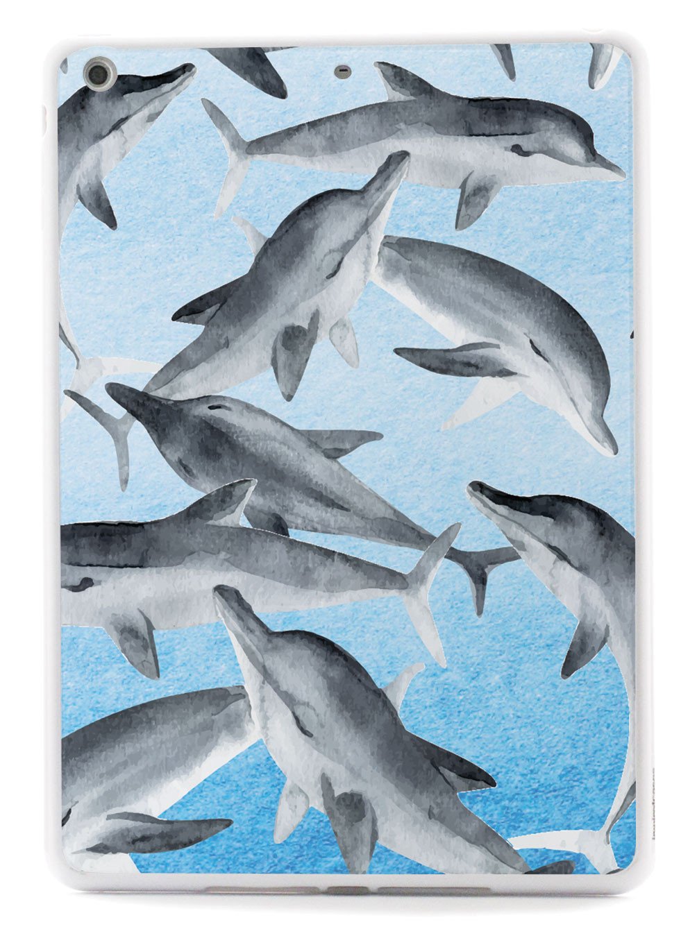 Watercolor Dolphins - White Case