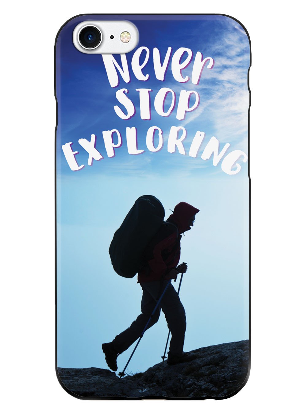 Never Stop Exploring - Black Case