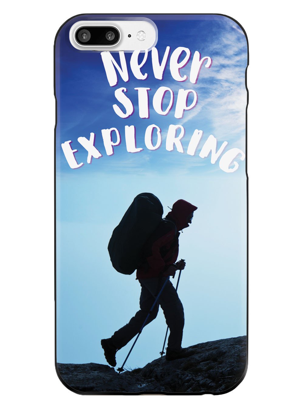 Never Stop Exploring - Black Case