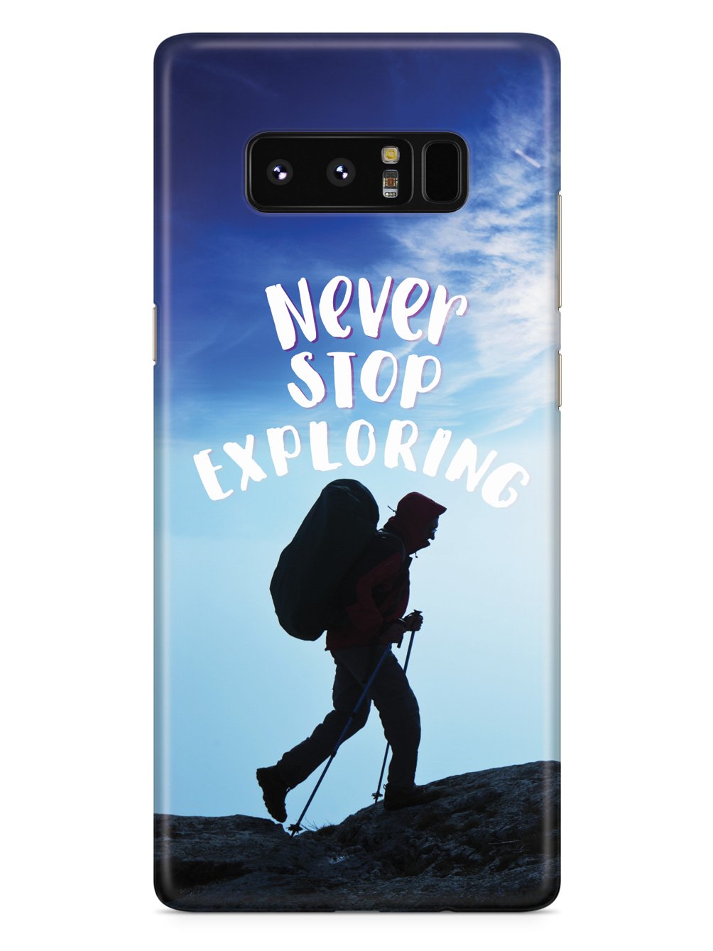 Never Stop Exploring - Black Case