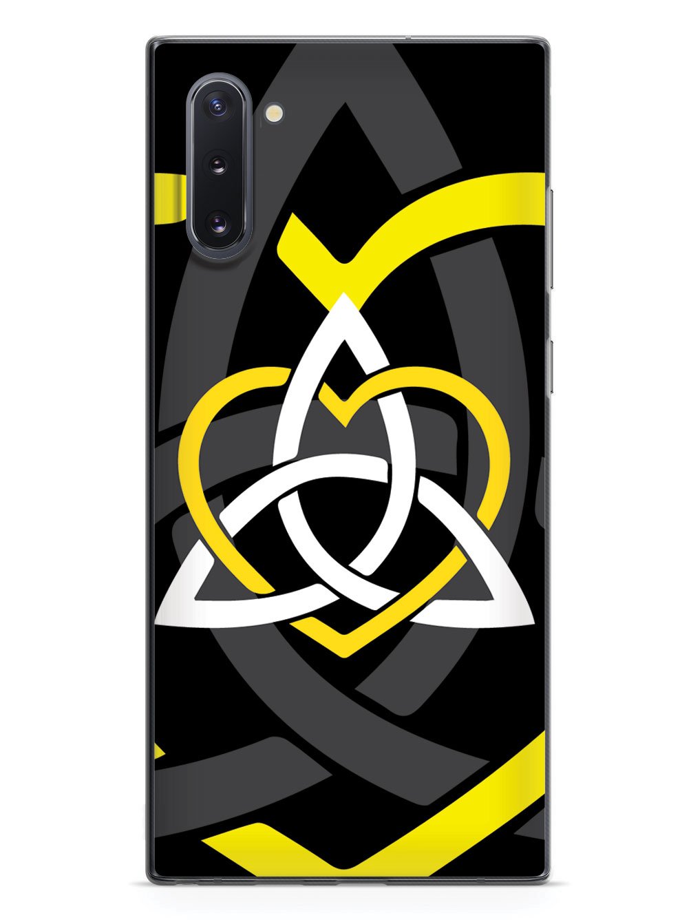 Celtic Sisters Knot - Yellow - Black Case